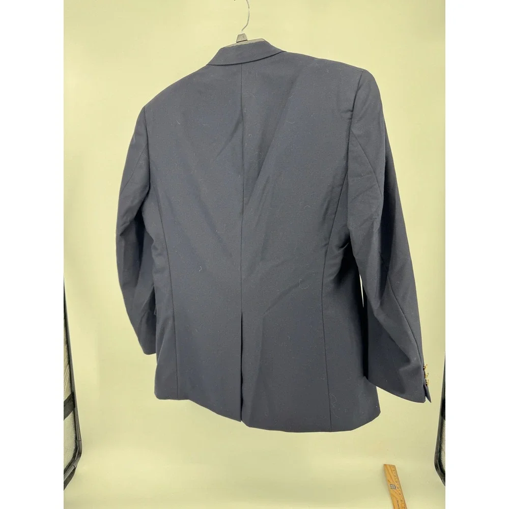 Burberrys Mens Blazer‎ SportsCoat Navy Blue Super 100s Wool USA Size 46
